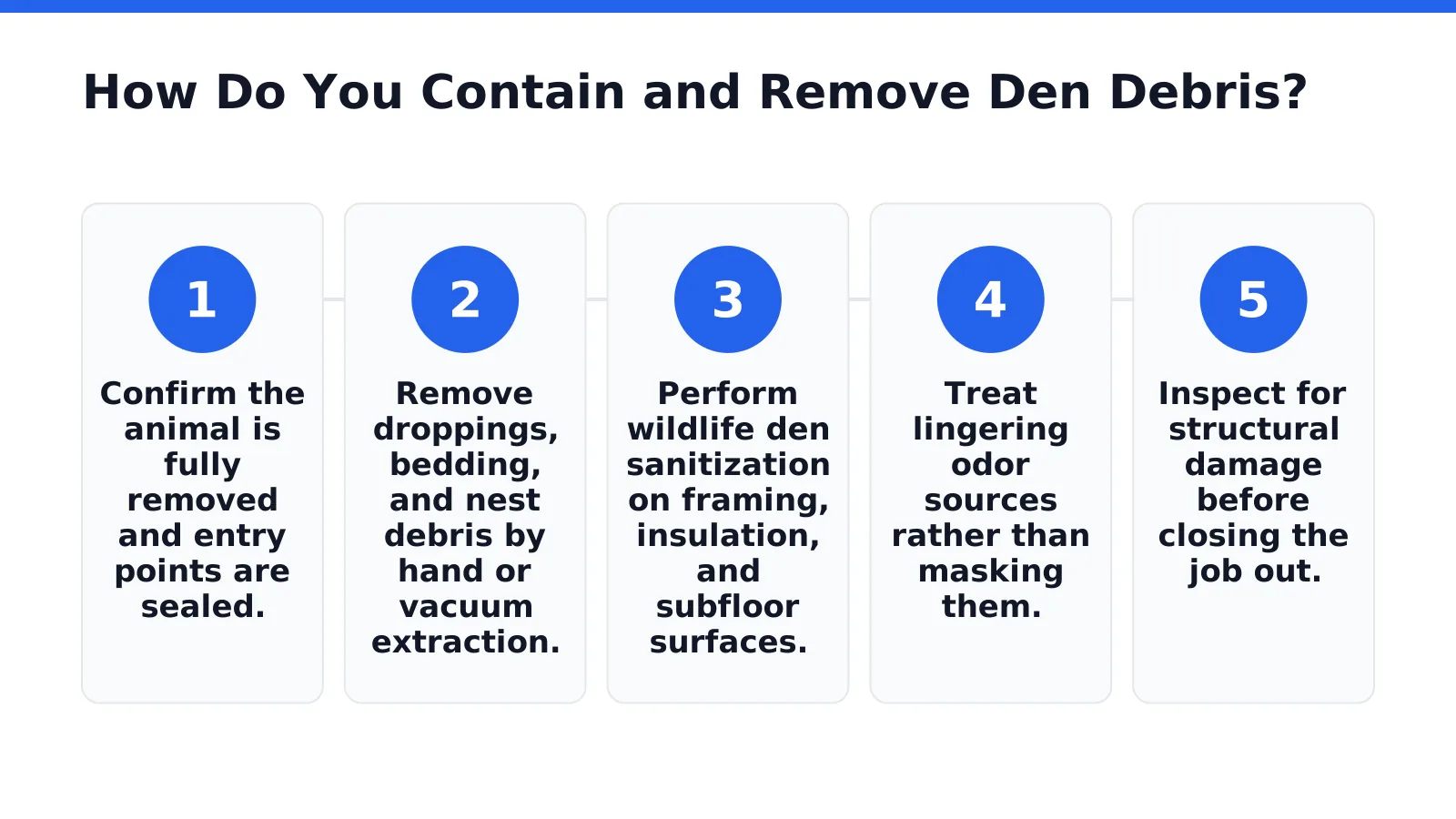 How Do You Contain and Remove Den Debris in Morgan County