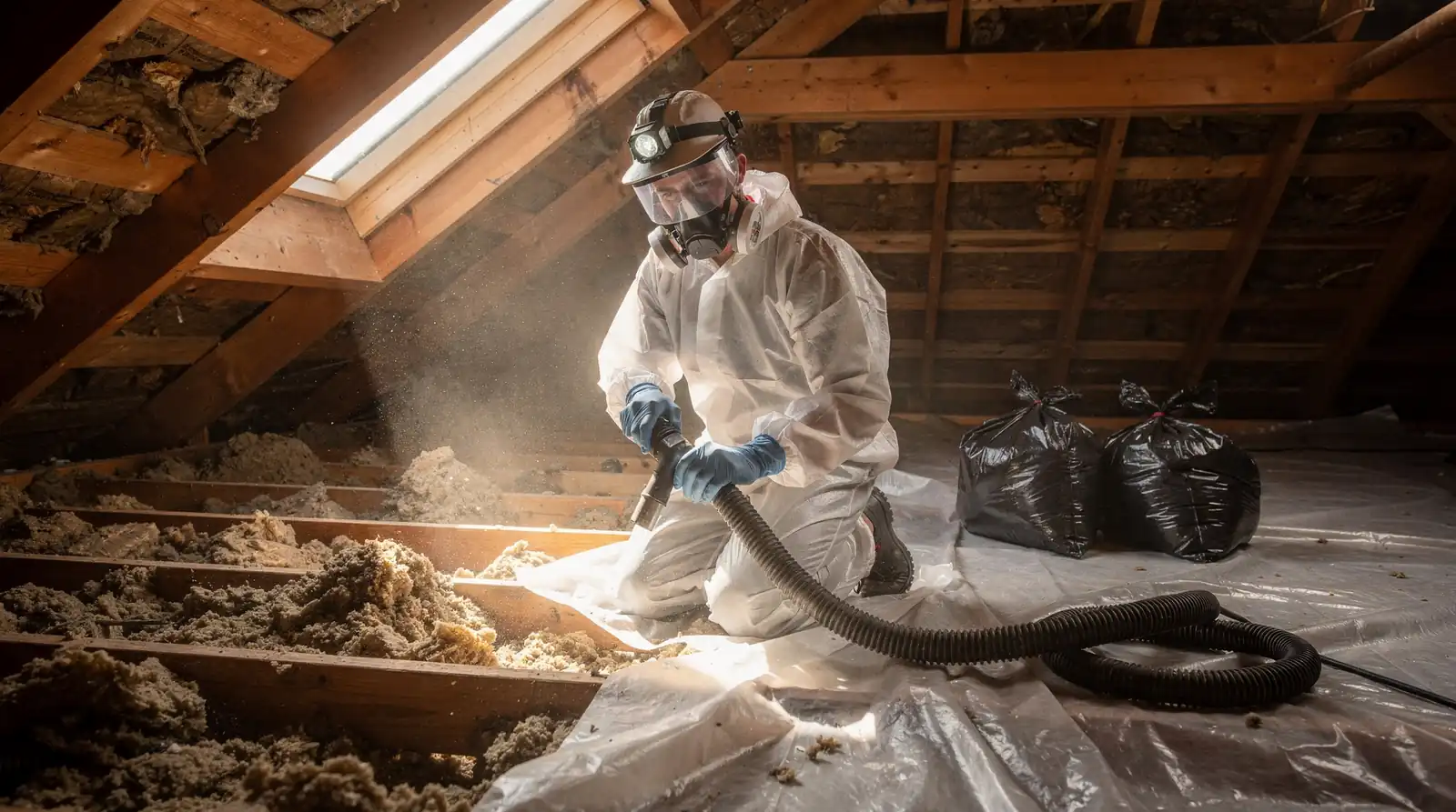 How Is the Attic Decontaminated and Sanitized in Morgan County