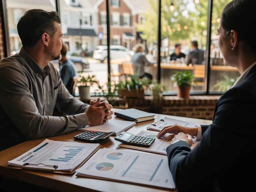 Satisfied business owner shaking hands with a VIP Business Credit advisor