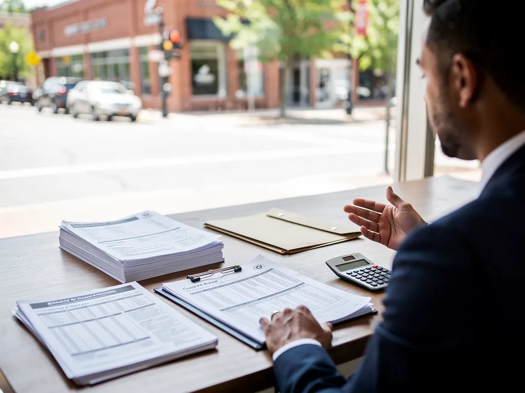 Checklist of financial documents being prepared for a capital application