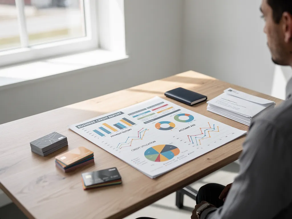 Checklist summarizing key business credit improvement actions