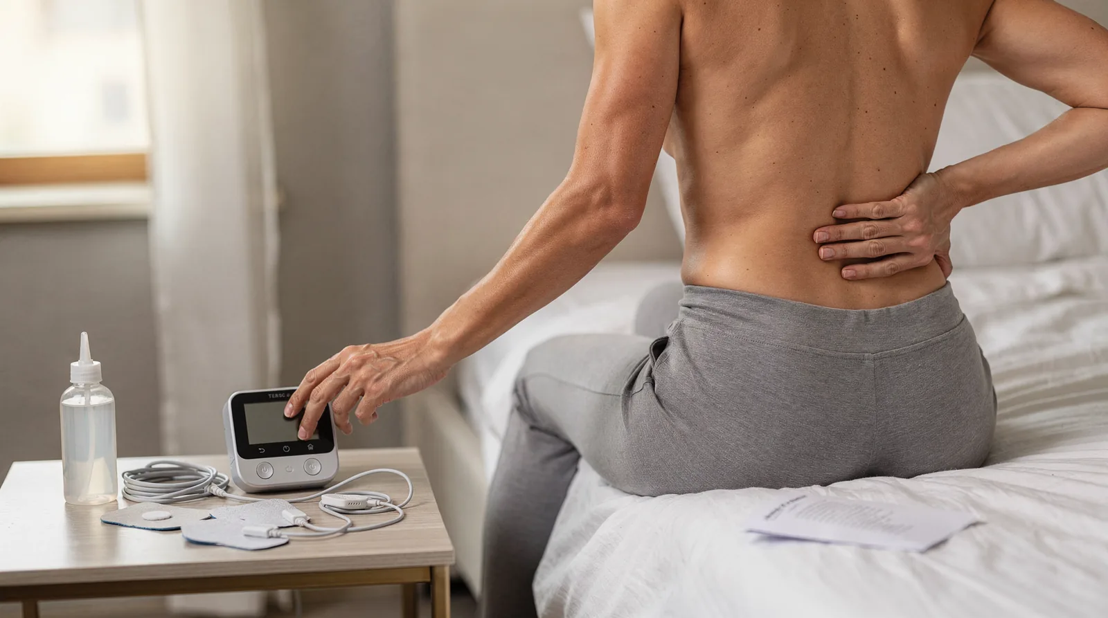 What do you need before using a TENS machine for back pain