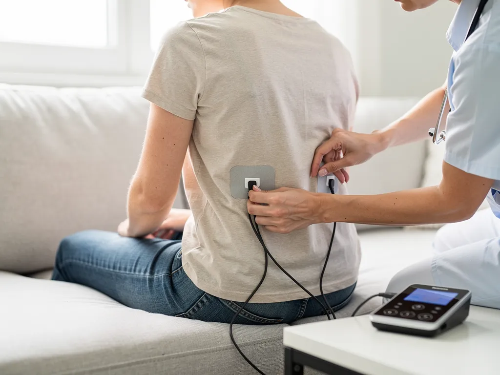 How do you use a TENS unit at home