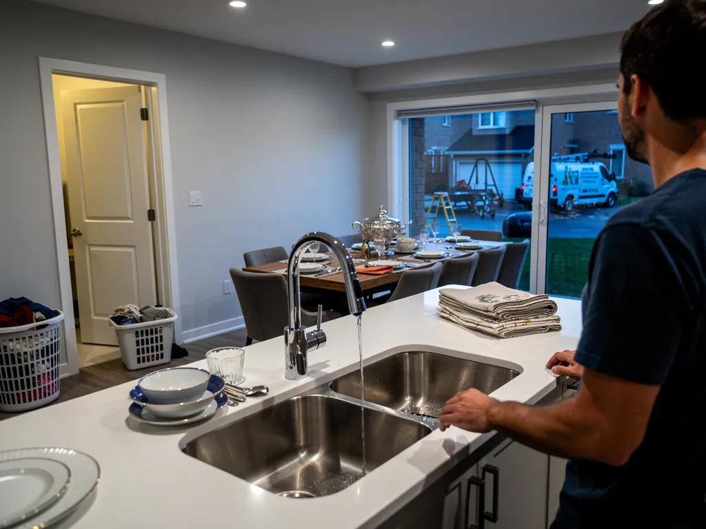 A Family Without Water and a Dinner Party Ahead