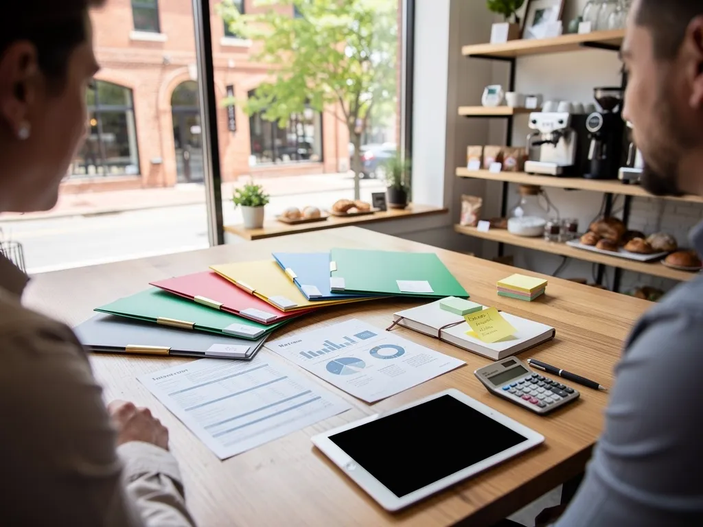 Startup founder reviewing unsecured loan terms on a laptop
