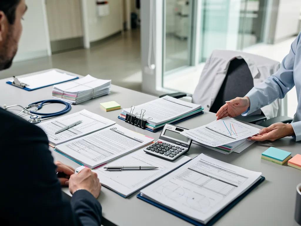 Checklist of documents needed for a medical office financing application