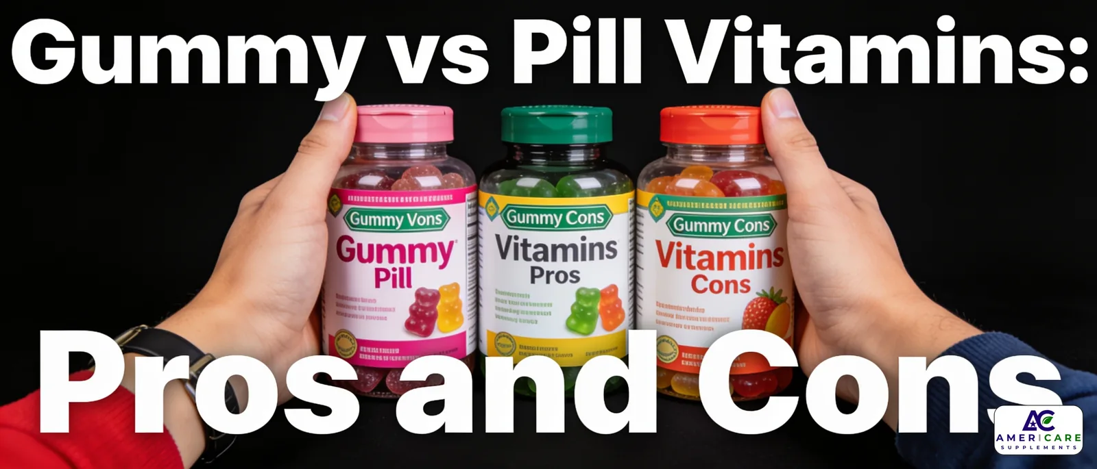 Gummy vitamins contain added sugar, artificial and natural colors, and flavorings, some