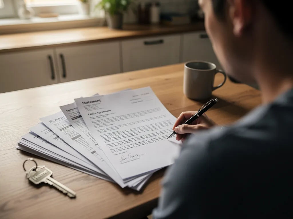 Business owner signing a personal guarantee document with a lender