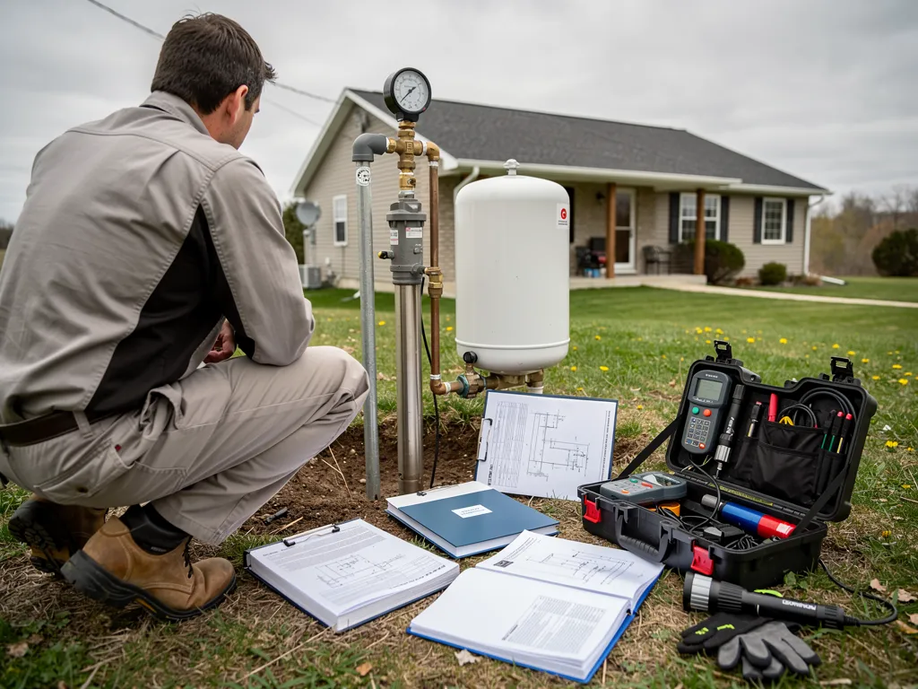 Stack of government well water guidance documents and resources