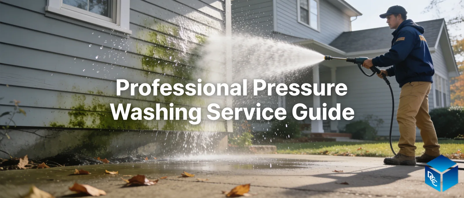 Pressure washing removes mold, mildew, dirt, and stains from a wide selection of exterior surfaces