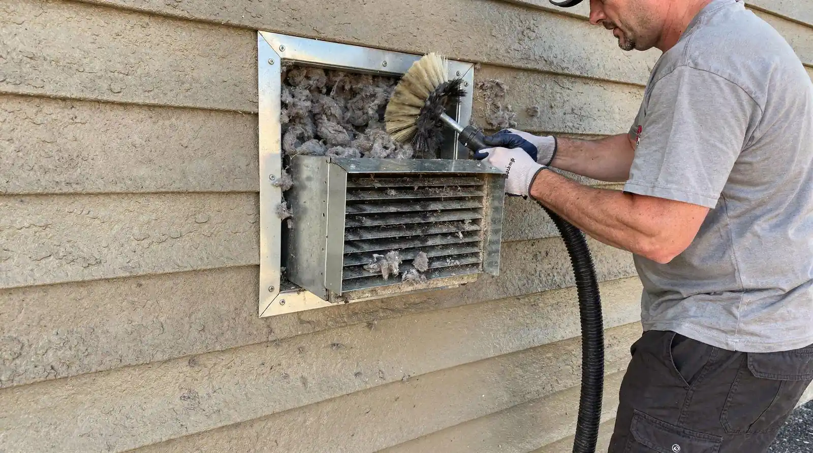 A dryer vent is designed to expel hot, moist air and lint from every drying