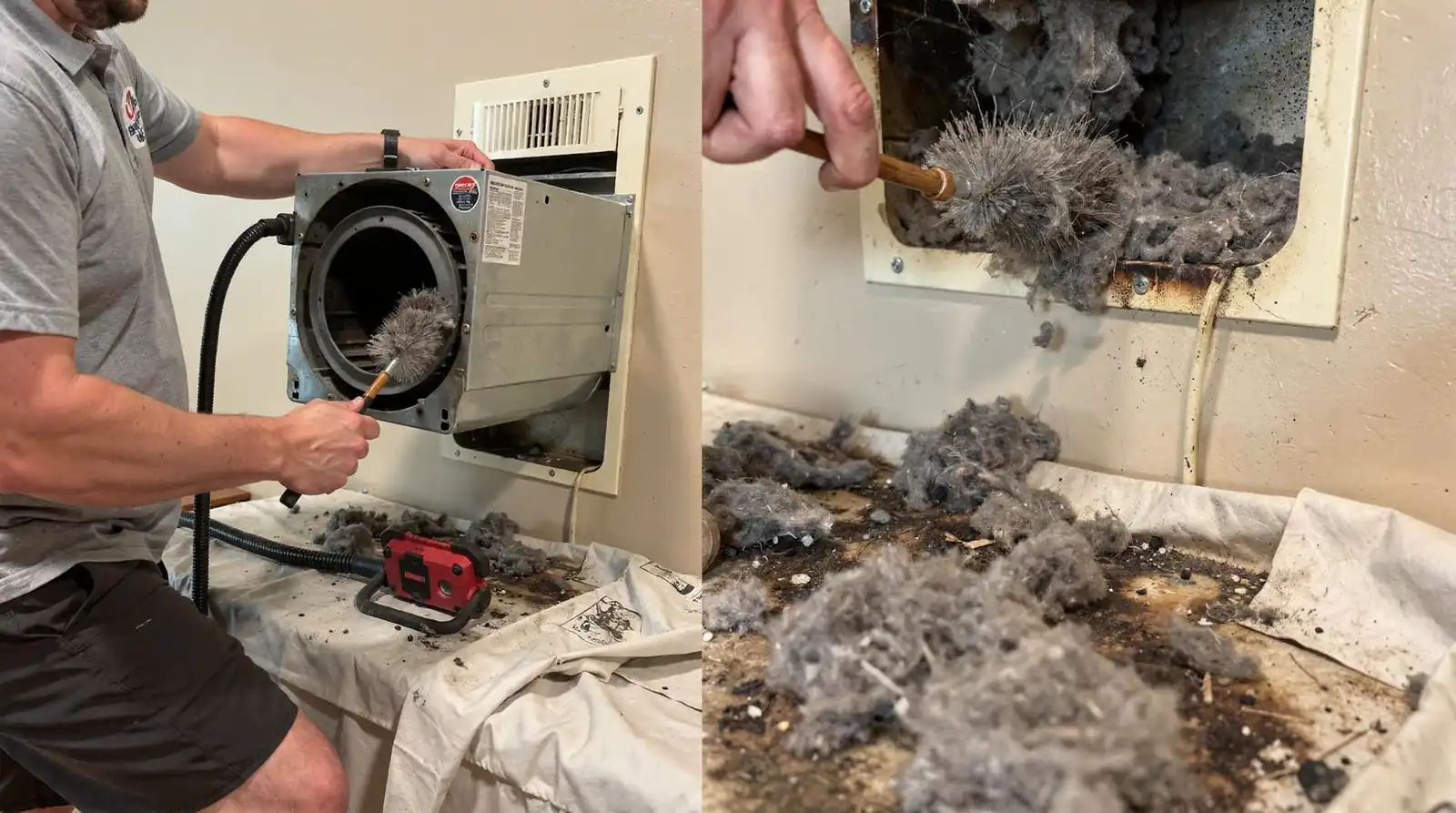 Lint is highly flammable, and when it accumulates in the dryer vent it can ignite