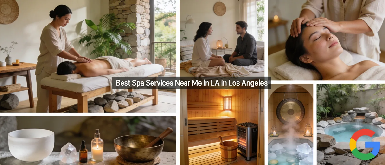 Los Angeles luxury spas feature multiple private treatment rooms with specialized therapists delivering massages, body