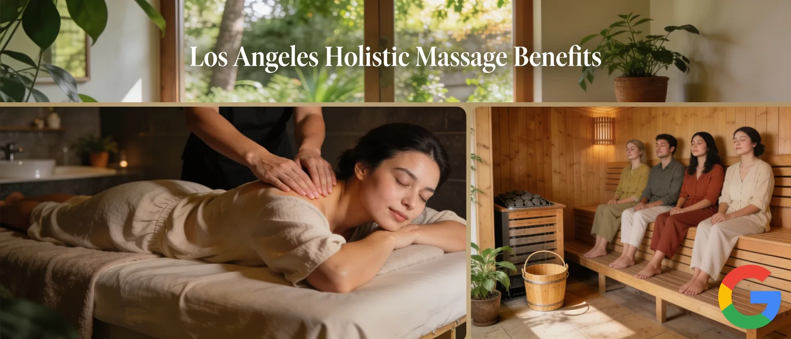 Holistic massage treats the whole person — body, mind, and spirit — rather than addressing