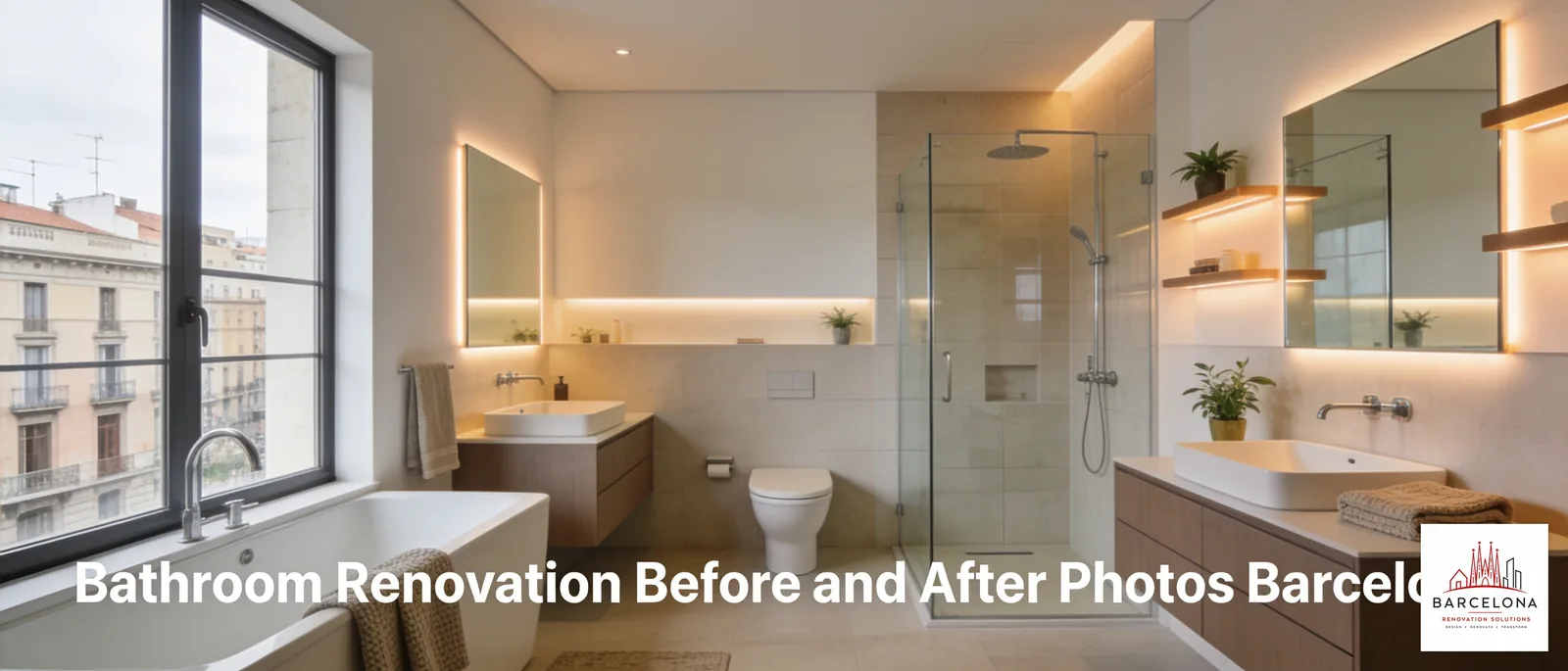Many Barcelona apartments, particularly those built in earlier decades, have outdated bathrooms that lack modern