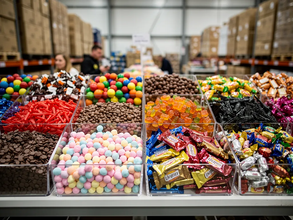 Vårt sortiment av konfektyr i storpack