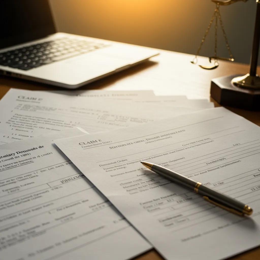 Process server handling sensitive legal documents with confidentiality