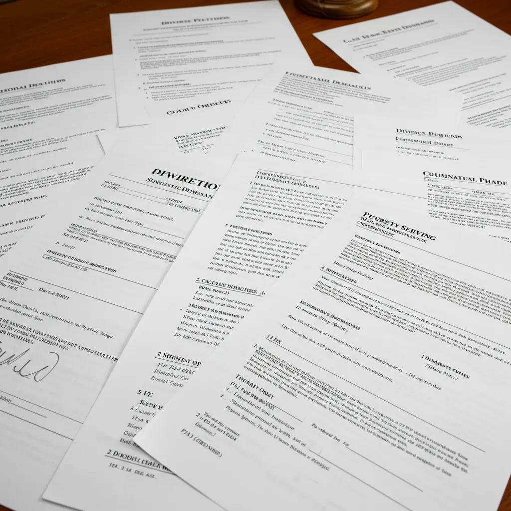 Variety of legal documents relevant to process serving in Edinburgh, emphasizing their significance