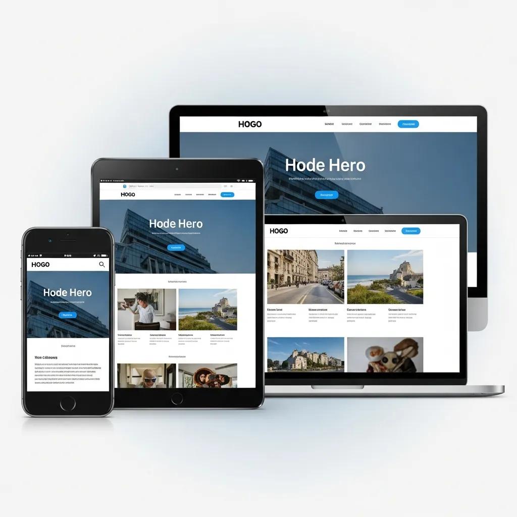 Various devices displaying a responsive web design, emphasizing seamless user experience across platforms