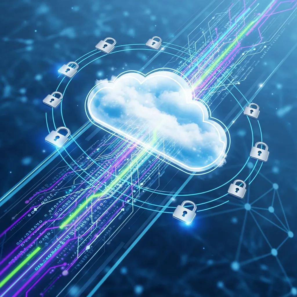 Visual representation of cloud backup technology showcasing digital security and flexibility