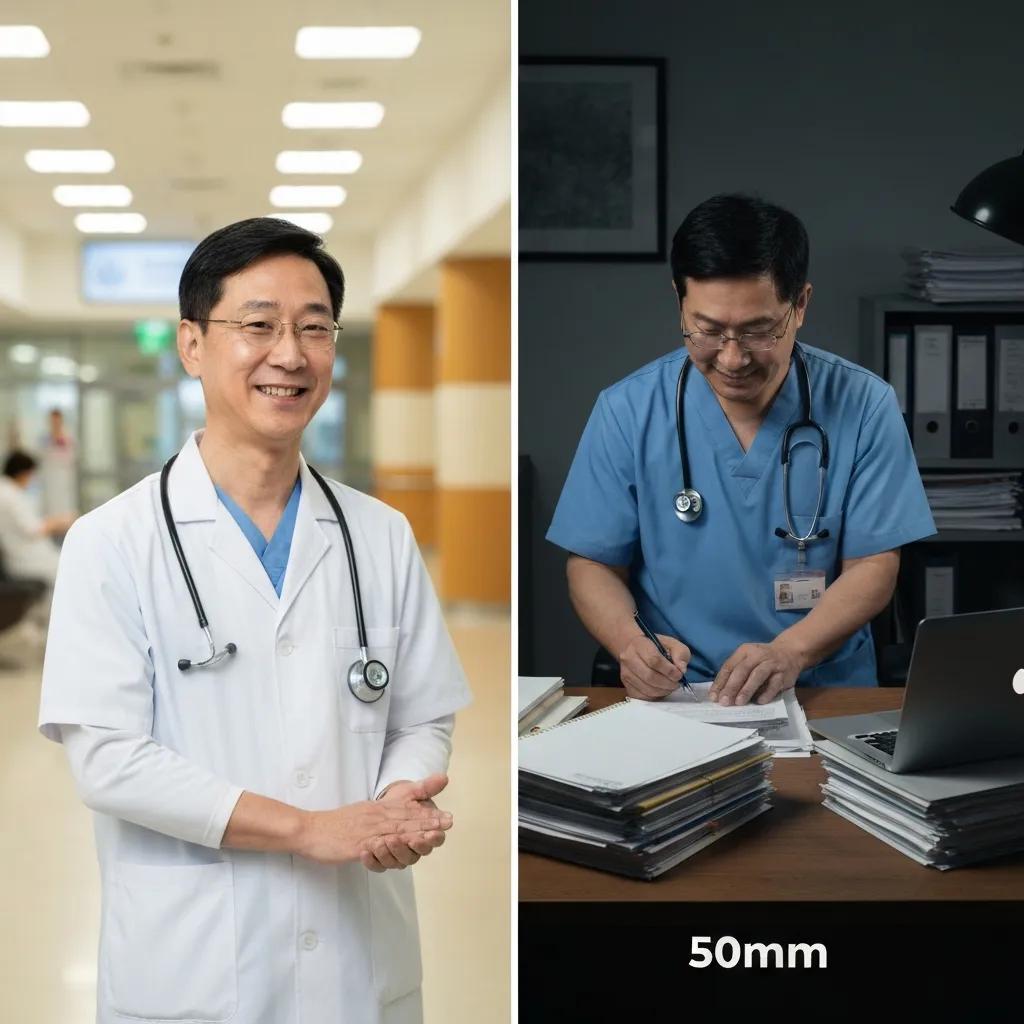 Visual representation of the benefits and challenges of locum work, highlighting flexibility and administrative burdens Visual representation of the benefits and challenges of locum work, highlighting flexibility and administrative burdens