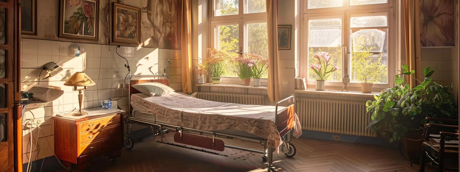 a cozy, well-appointed hospice care consultation room in dallas, featuring a welcoming atmosphere with soft lighting, comfortable seating, and informative pamphlets on display, illustrating the importance of understanding costs and insurance options for end-of-life care.