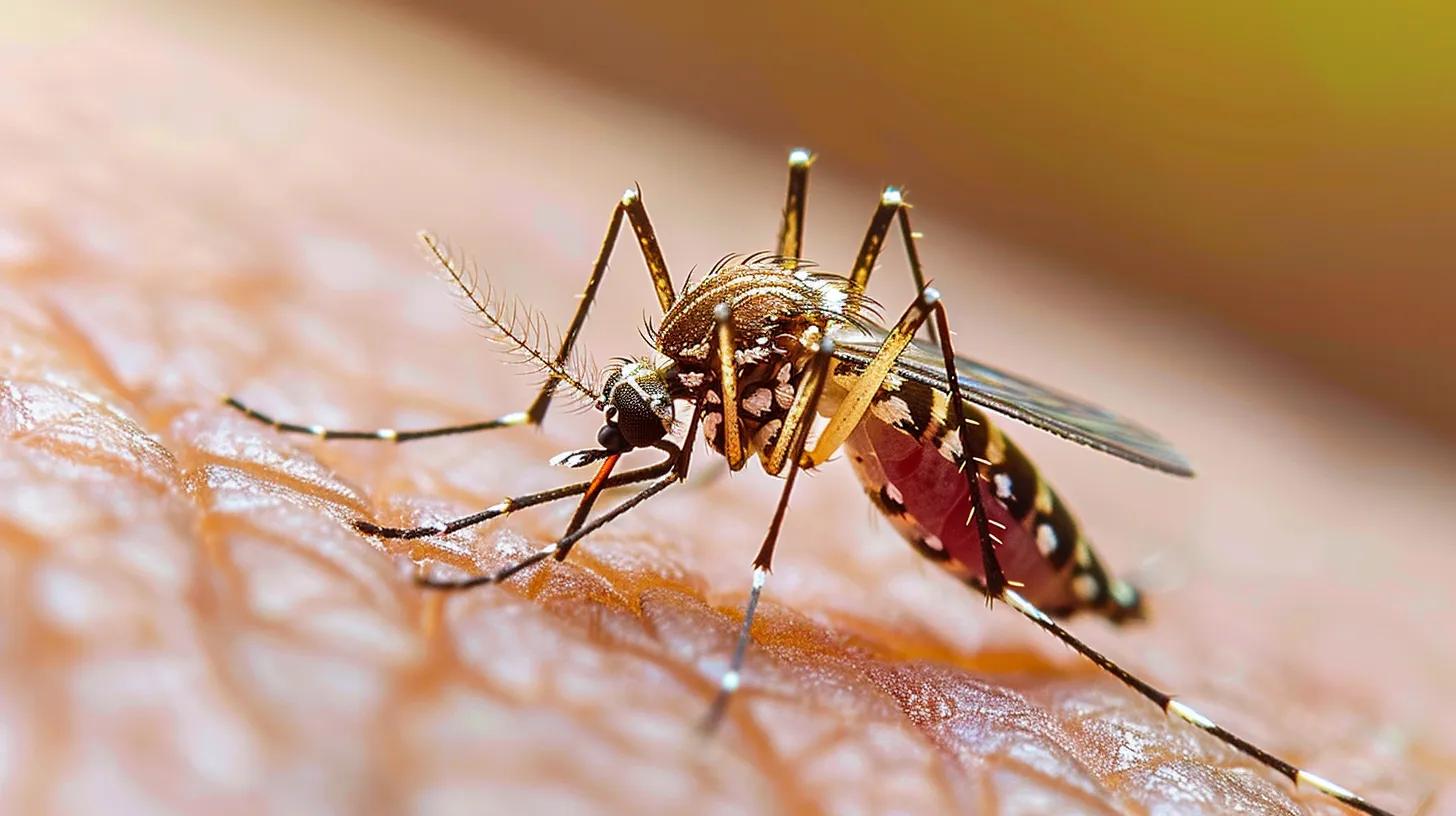 Close-up of an arm with mosquito bites