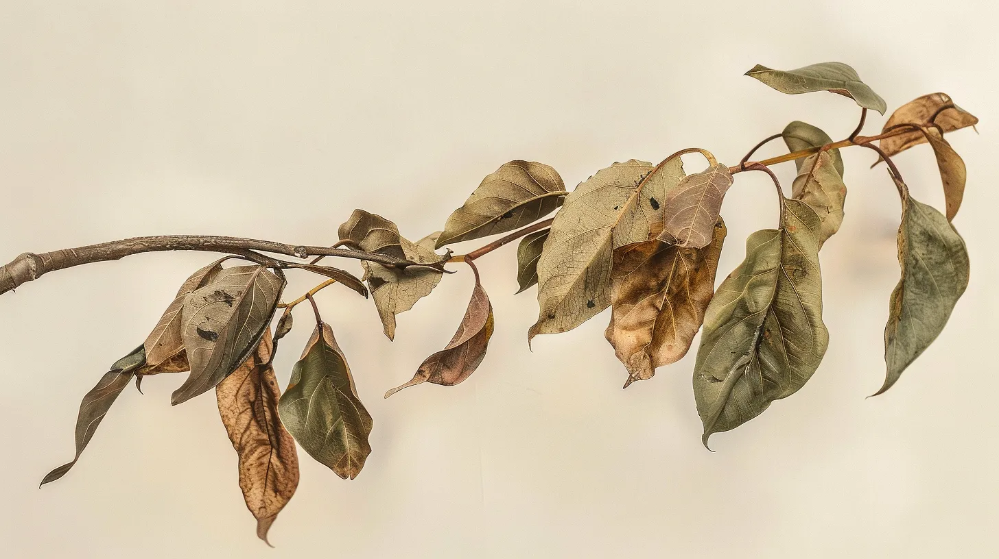 Yellowing Leaves On A Likely Diseased Branch