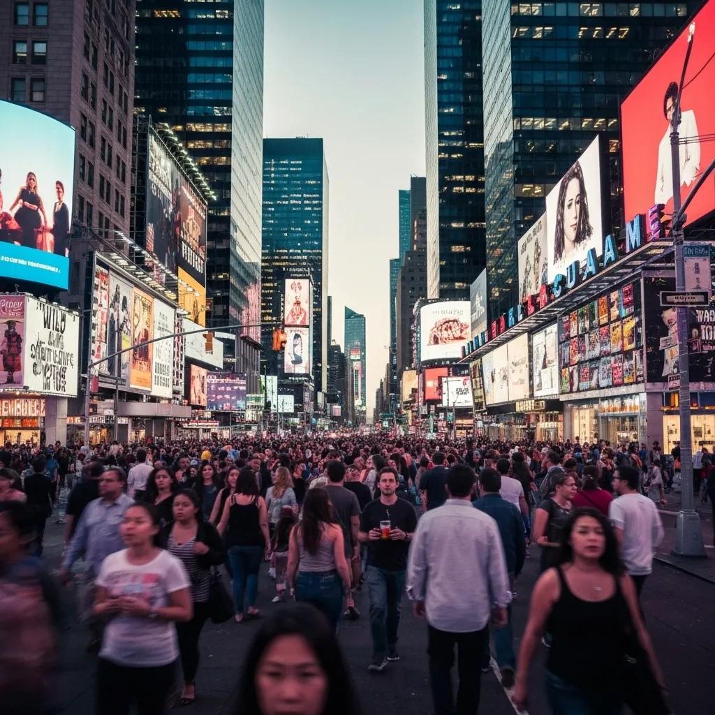 High-traffic urban area showcasing effective wild posting locations High-traffic urban area showcasing effective wild posting locations