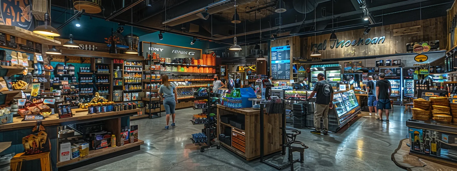 a bustling retail store in cypress, texas, showcasing unique products to local customers.