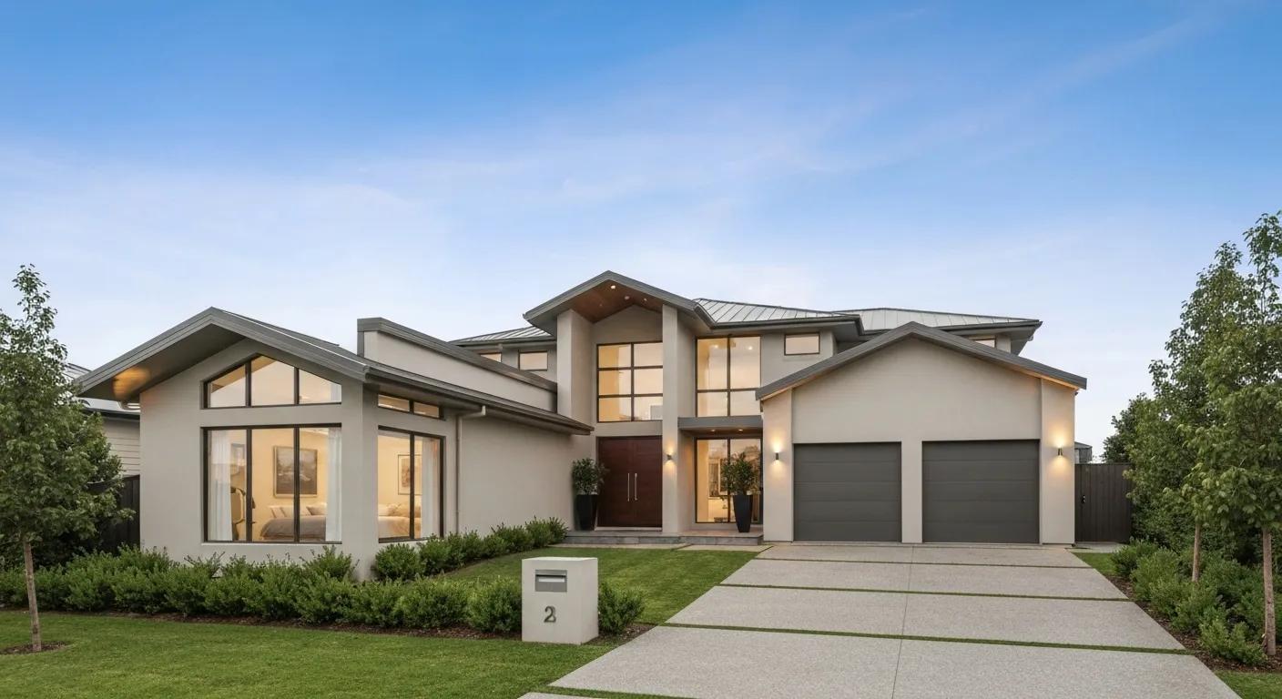 Modern family home exterior Modern family home exterior