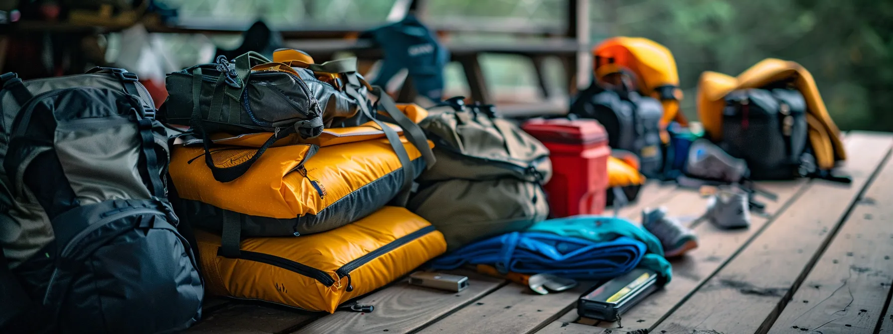 packing essential gear for ocoee river rafting trip.