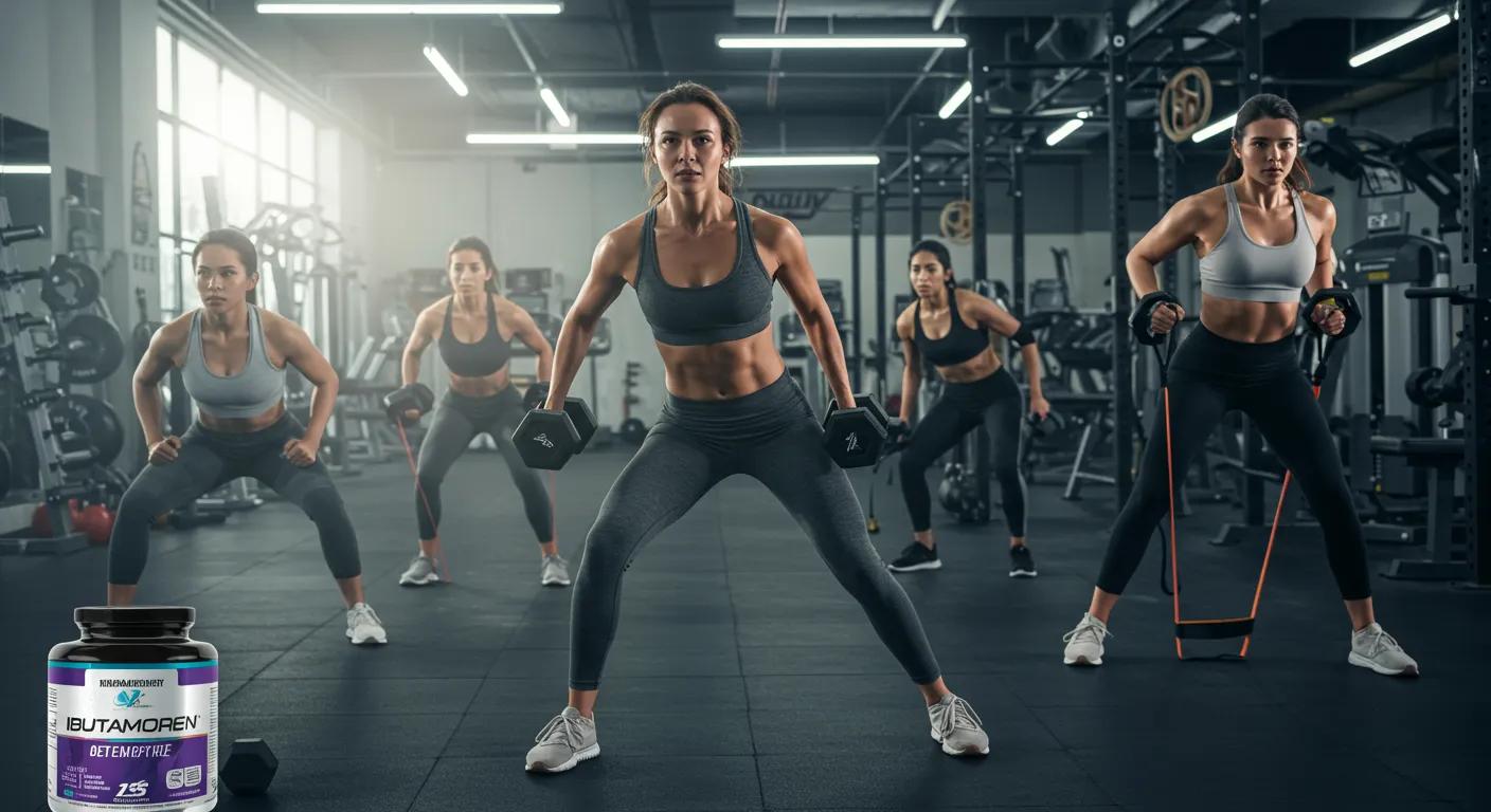 Empowered women engaging in strength training, representing the benefits of Ibutamoren for female fitness
