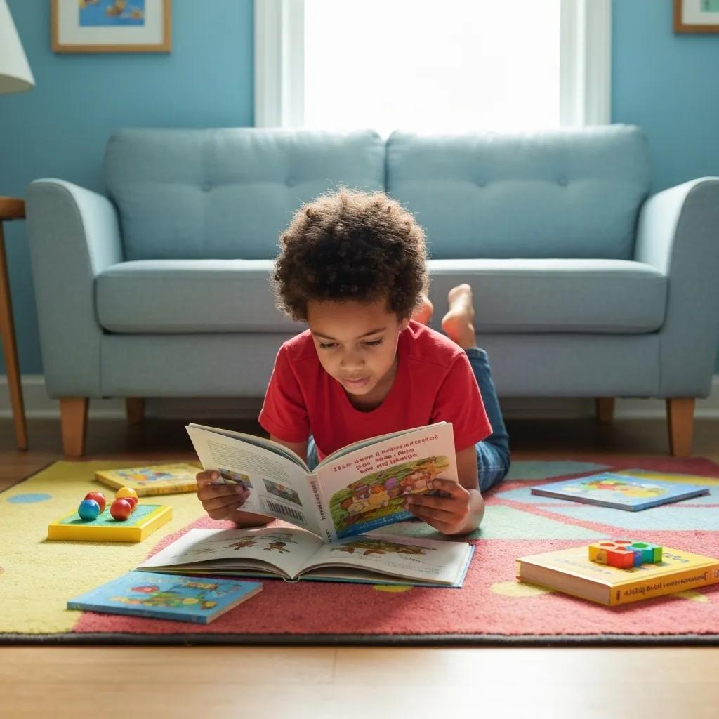 Child engaging in ABA therapy with a therapist in a bright room, showcasing positive interaction and support