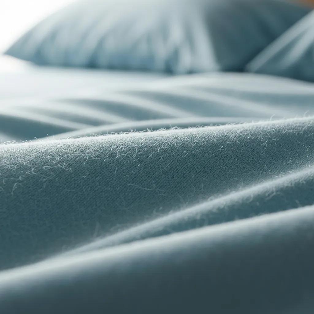 Close-up of bamboo fabric illustrating its softness and breathability, emphasizing natural comfort