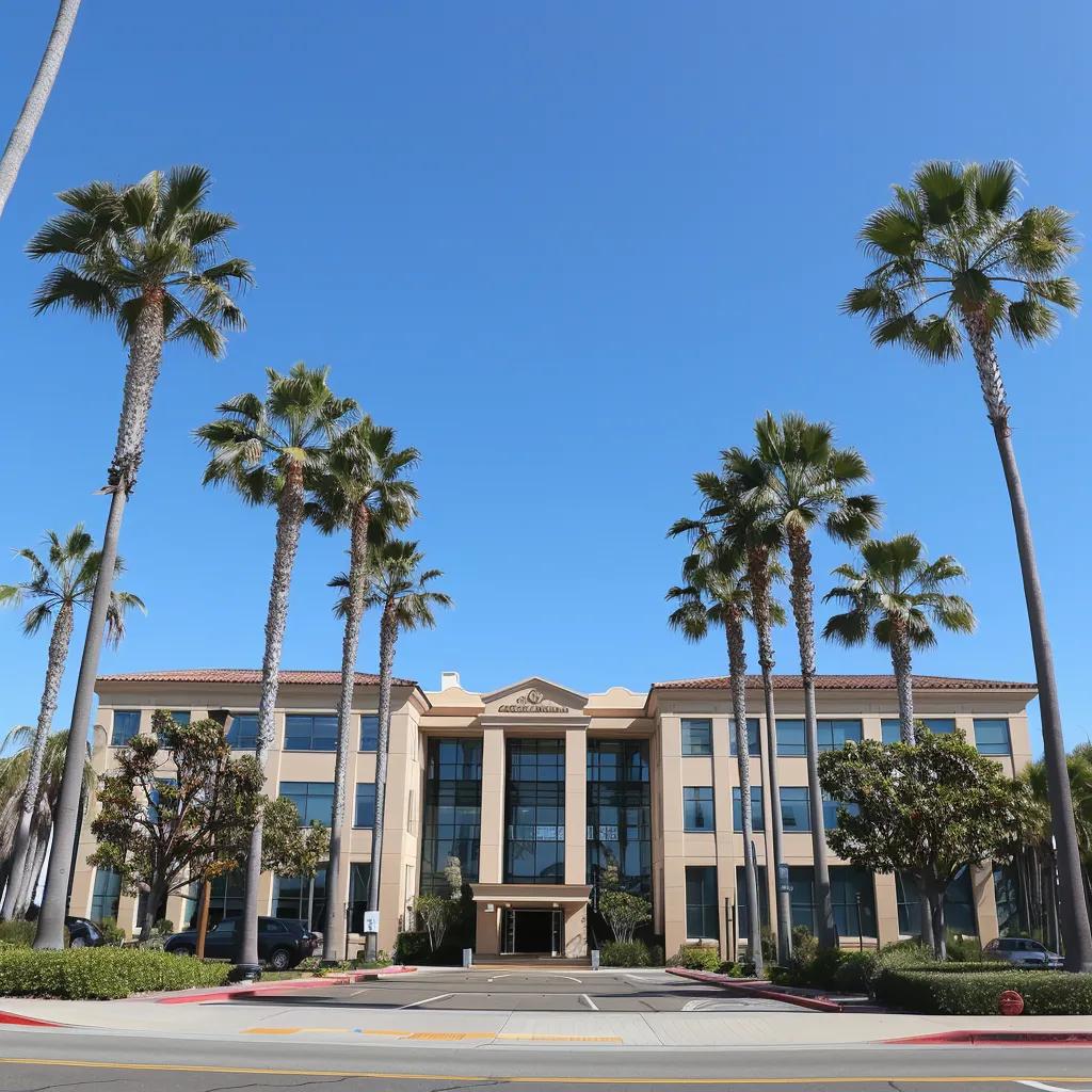 Huntington Beach Family Court building, highlighting the importance of local knowledge in divorce cases