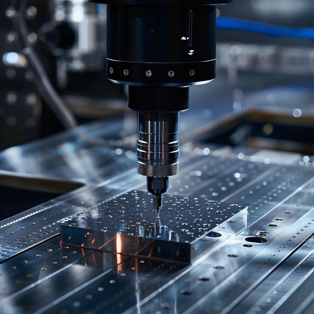 State-of-the-art inspection technology featuring a Coordinate Measuring Machine meticulously examining a precision sheet metal part