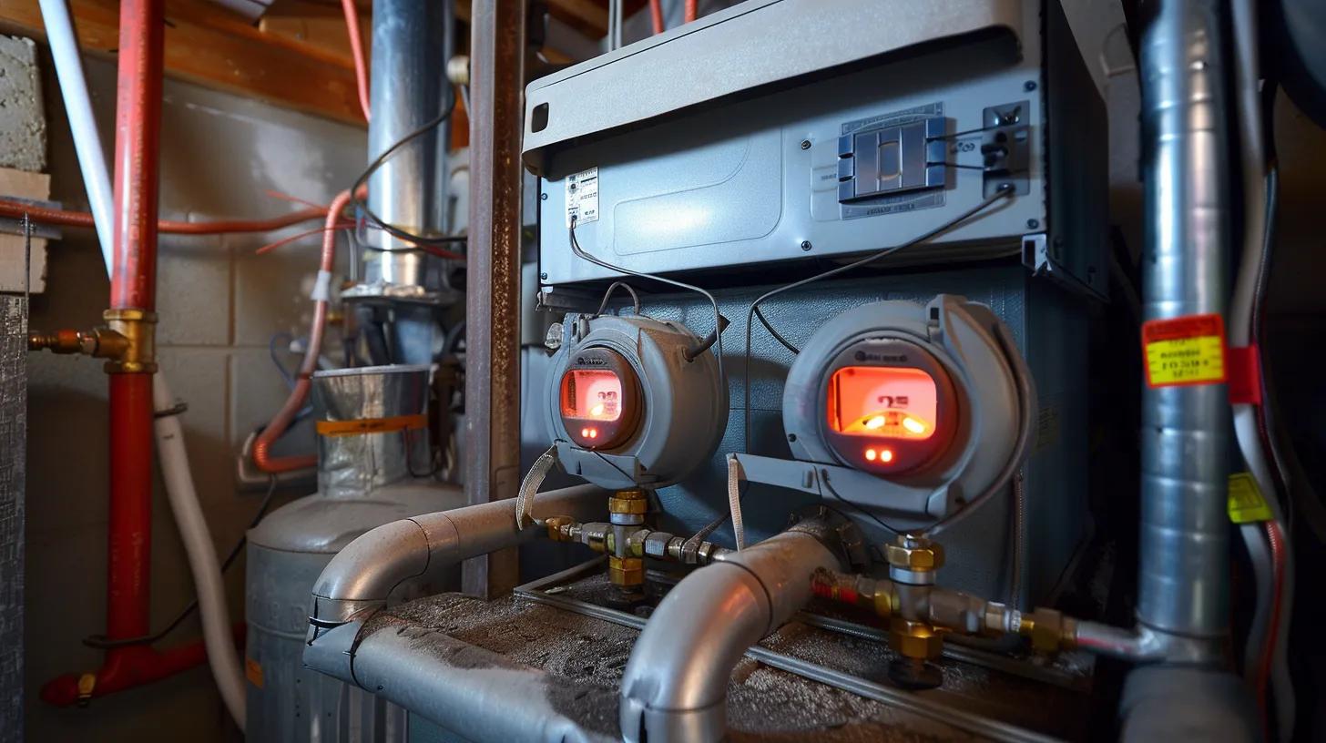 Furnace with warning lights, uneven heating, homeowner noticing problem.