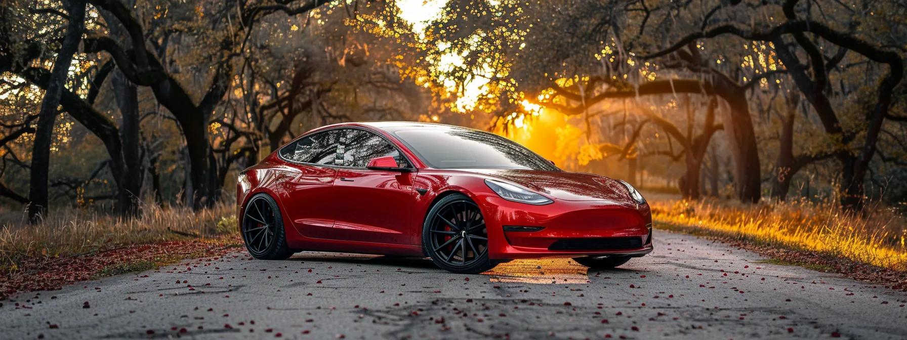 realistic vinyl wrapped tesla san antonio texas