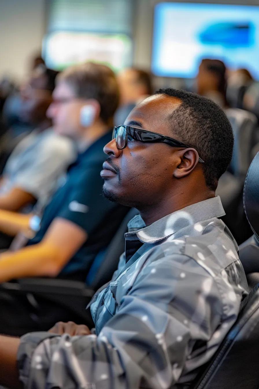 A diverse group of new drivers actively participating in a pre-licensing class, highlighting engagement and learning