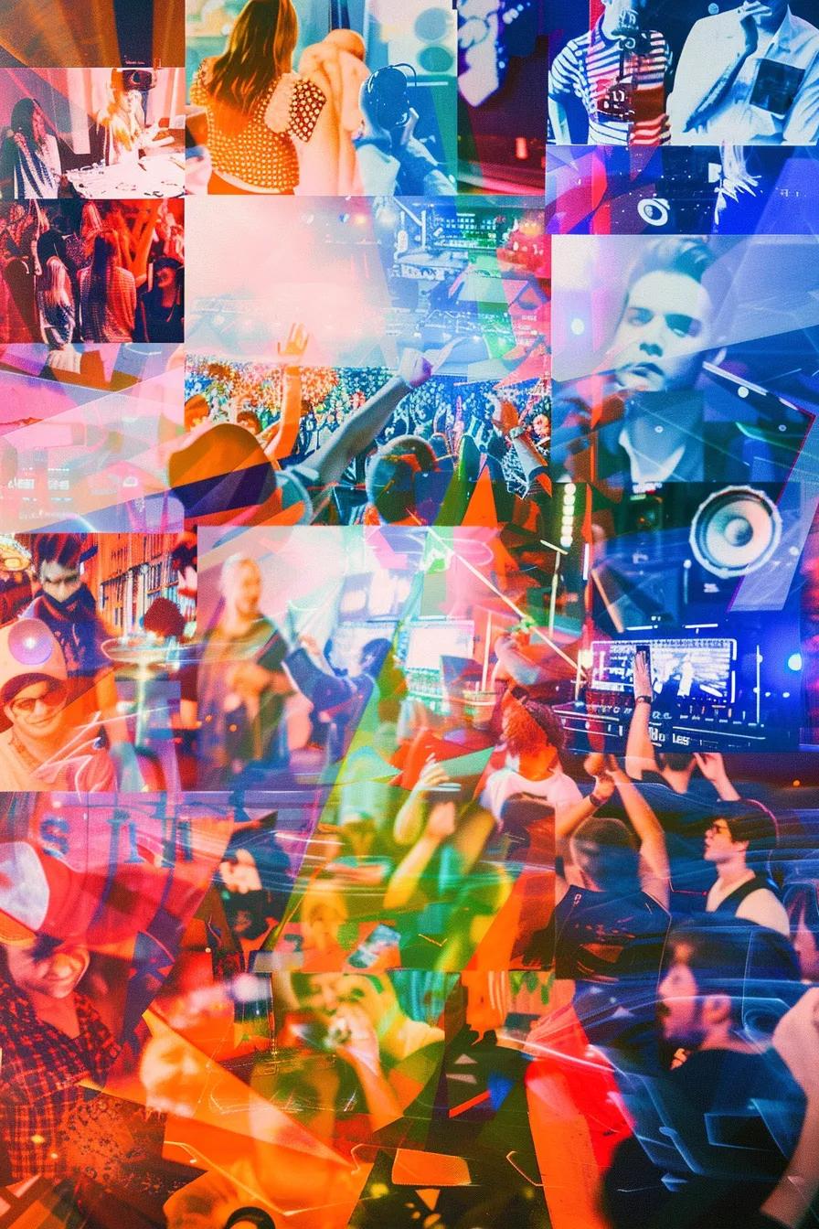 20251020 201959 5ad77ebbec427b2e a156026a 9ab8 4f8f 9d09 07c7d2e30bb7 A vibrant collage showcasing diverse corporate event game show formats like trivia, music bingo, and interactive challenges