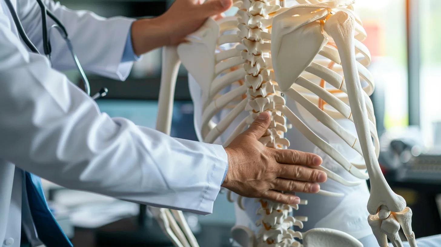 chiropractor working with patient