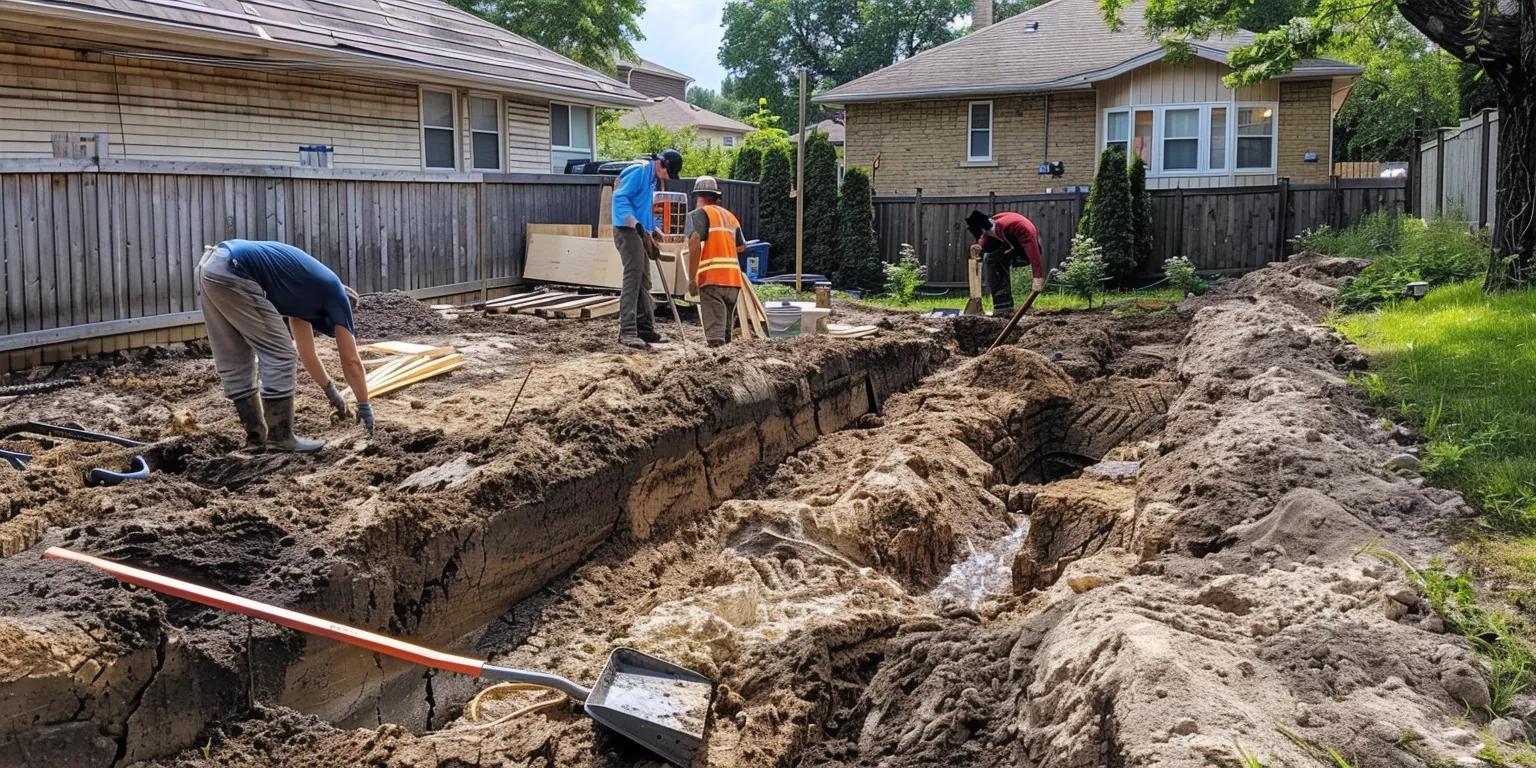 Interior French drain installation Livingston NJ