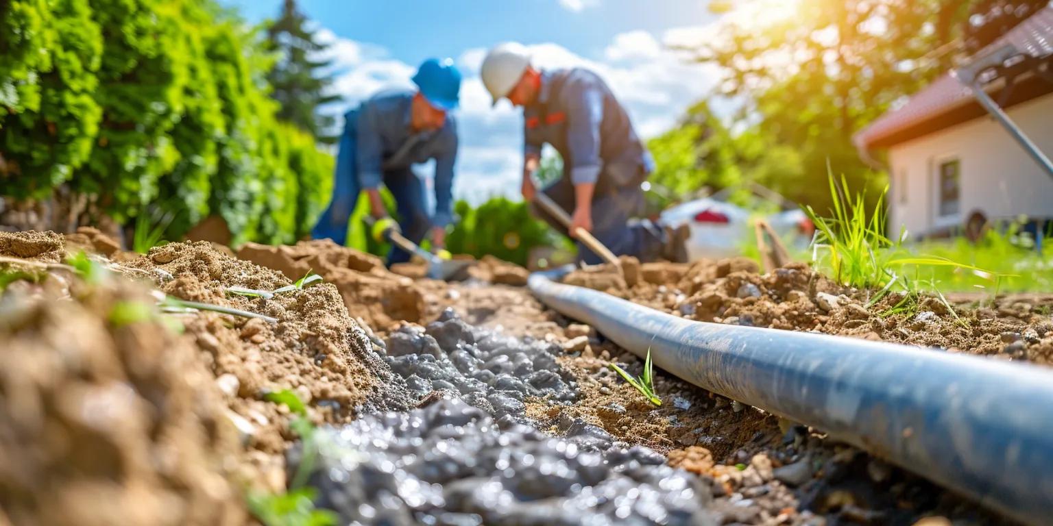 French drain system installation service image