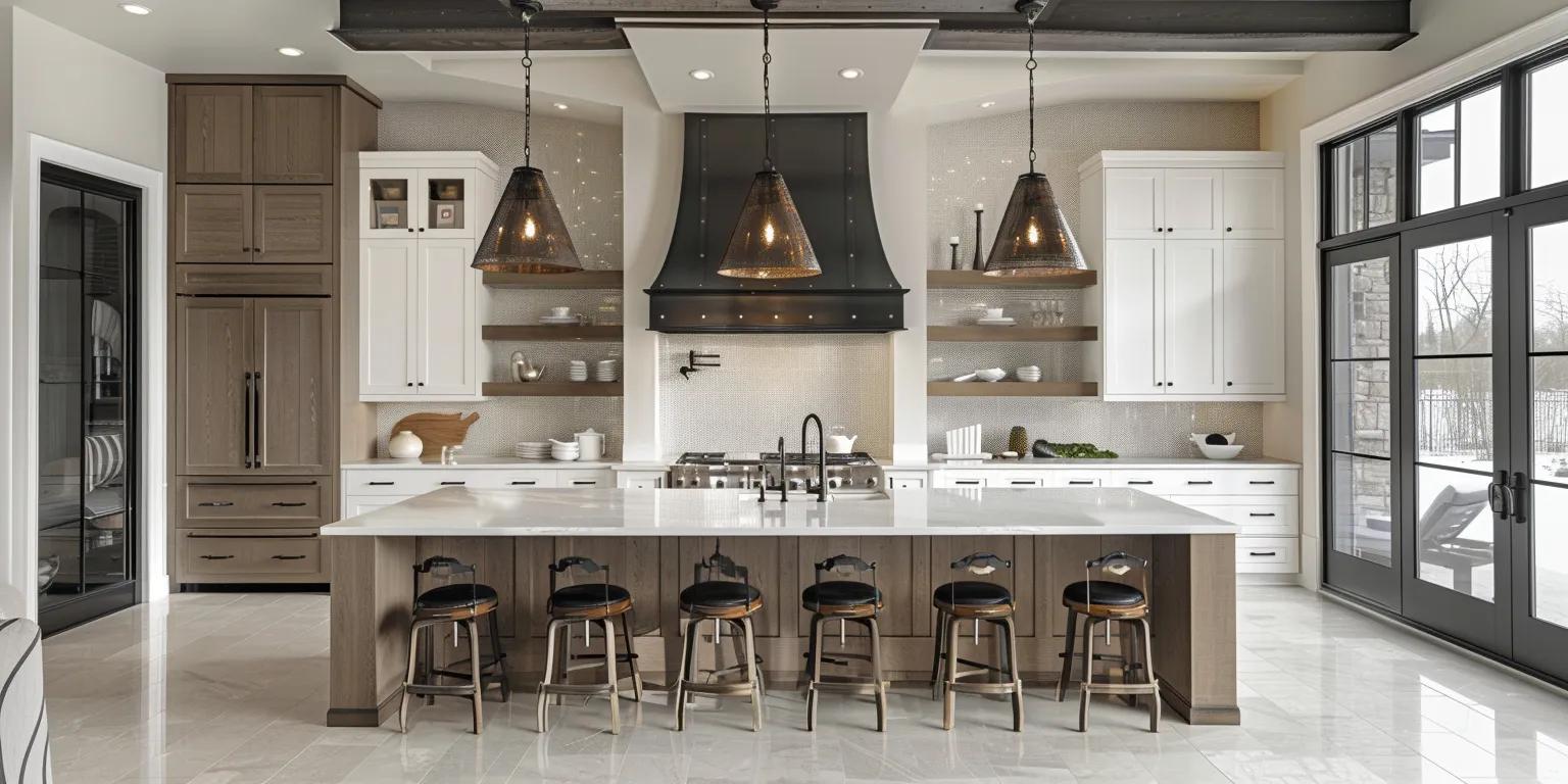 Service shaker and modern cabinets