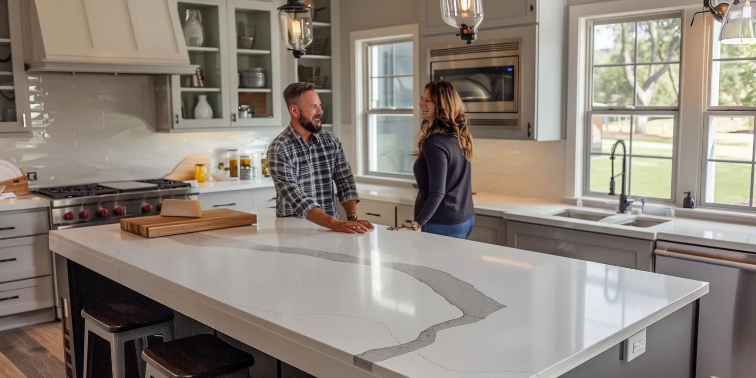 Service quartz and laminate countertops