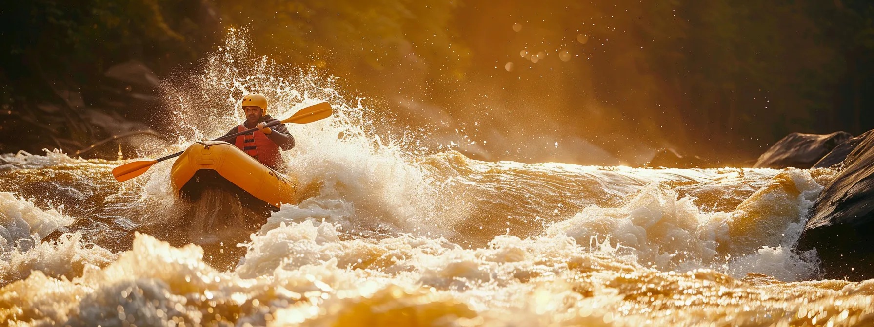 riding the thrilling rapids of the ocoee river.