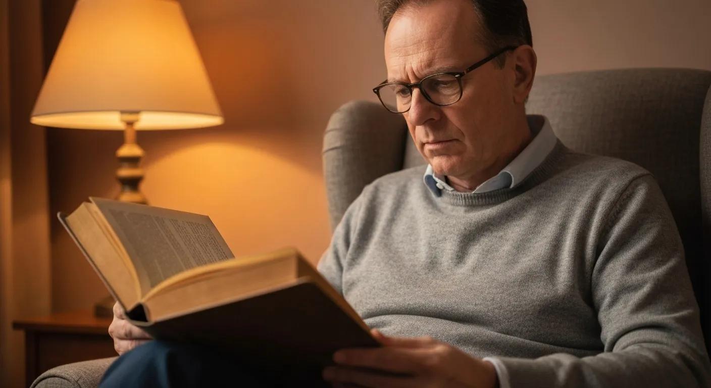 Person reading a book with focus, representing enhanced cognitive function with MK-677