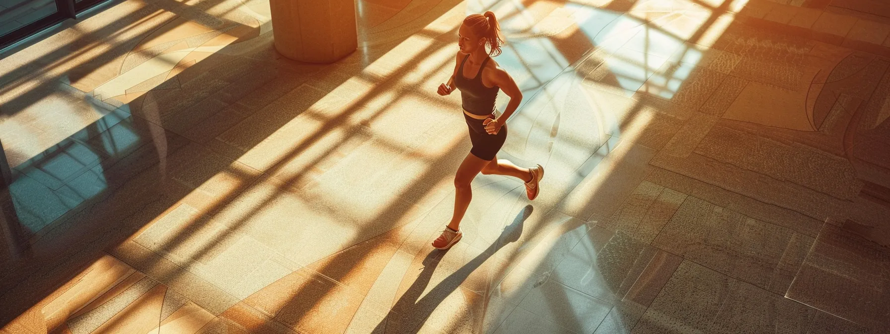 a person with a robust body type engaging in physical activity to manage their shape and overall health.