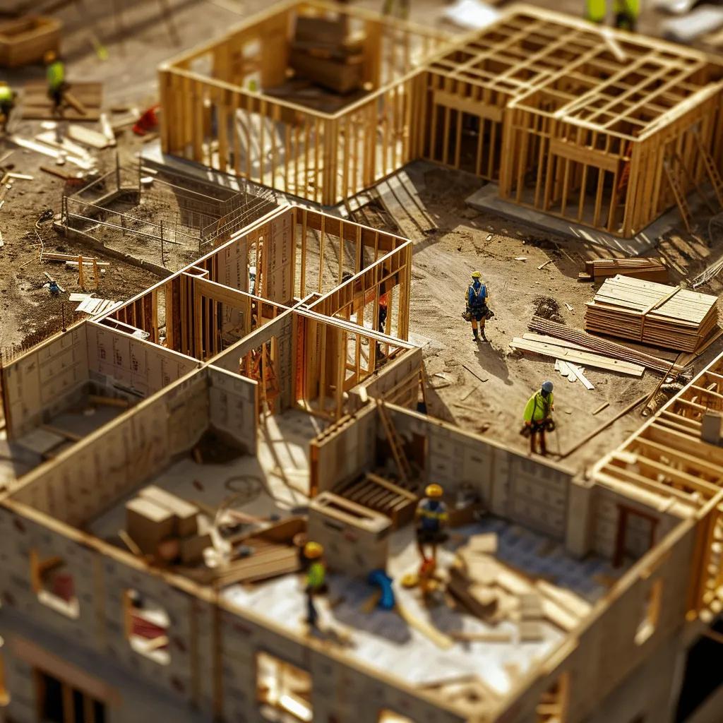 Construction site showcasing key cost components for custom home building Construction site showcasing key cost components for custom home building